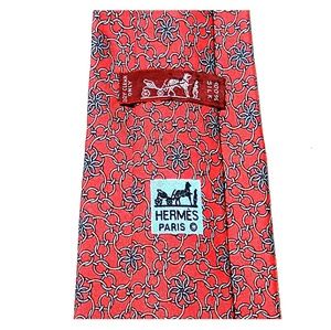 Authentic Hermes Silk Tie
